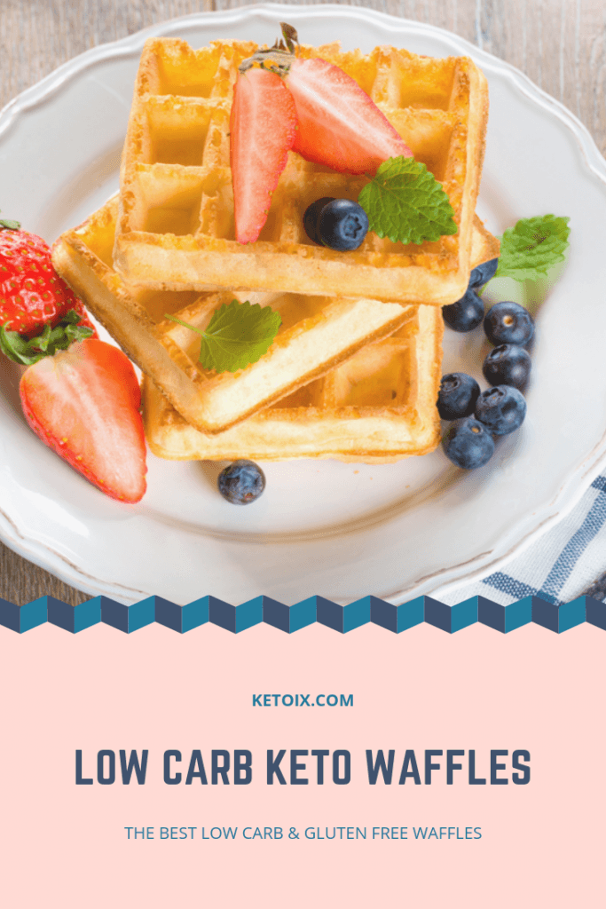 Keto Waffle Pinterest Pin Image