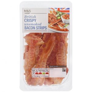 M&S Unsmoked crispy bacon