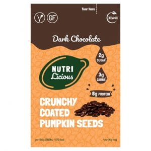 Nutrilicious Dark Chocolate Pumpkin Seeds