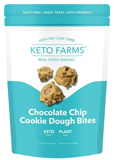 Keto Farms Cookie Dough Bites with Chocolate Chips,