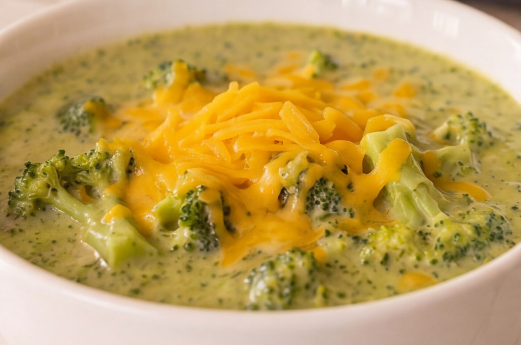 Keto & Low Carb Cheesey Broccoli Soup