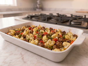 the ingredients spread out over a tray