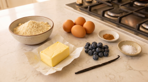 ingredients for the butter and pancakes