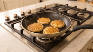 pancakes cooking