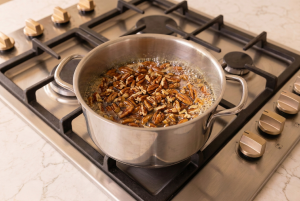 pecans in the water